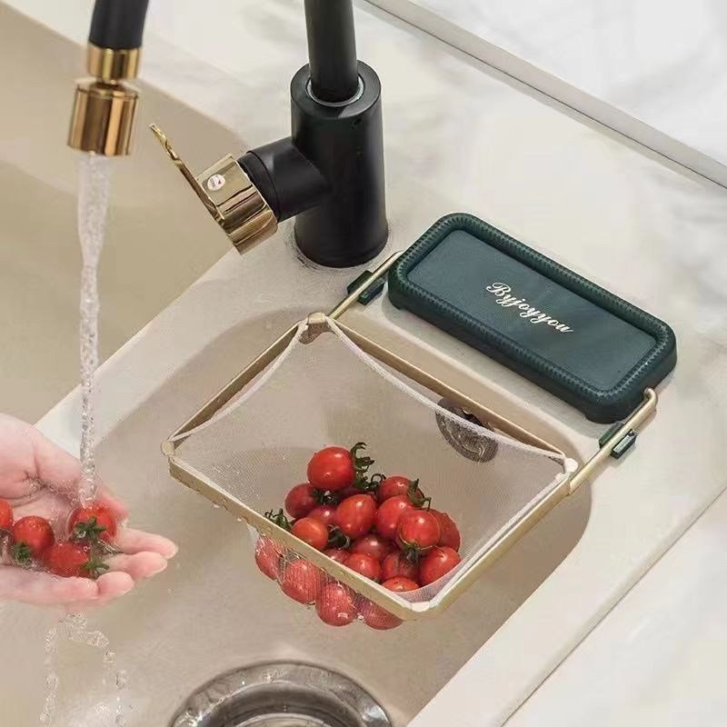 Multi-Functional Sink Strainer with 50 Pcs Mesh Bags – Keep Your Kitchen Clean - Image 2